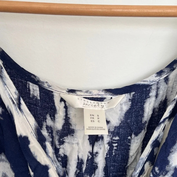 5/20$ Streetwear society marble jumperer blue and white size small - Picture 4 of 6